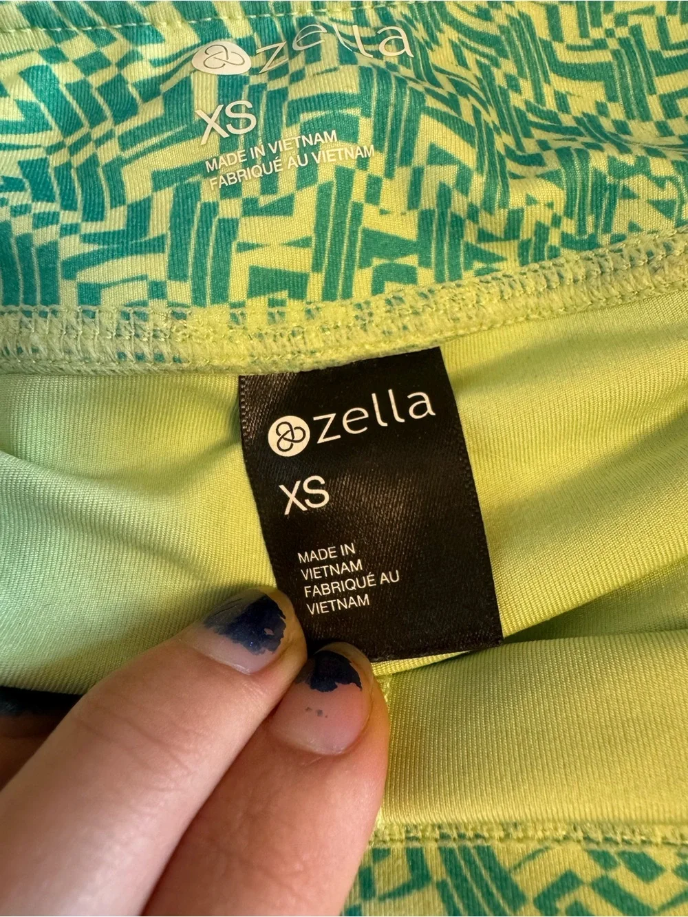 Funky aqua circle mini skirt